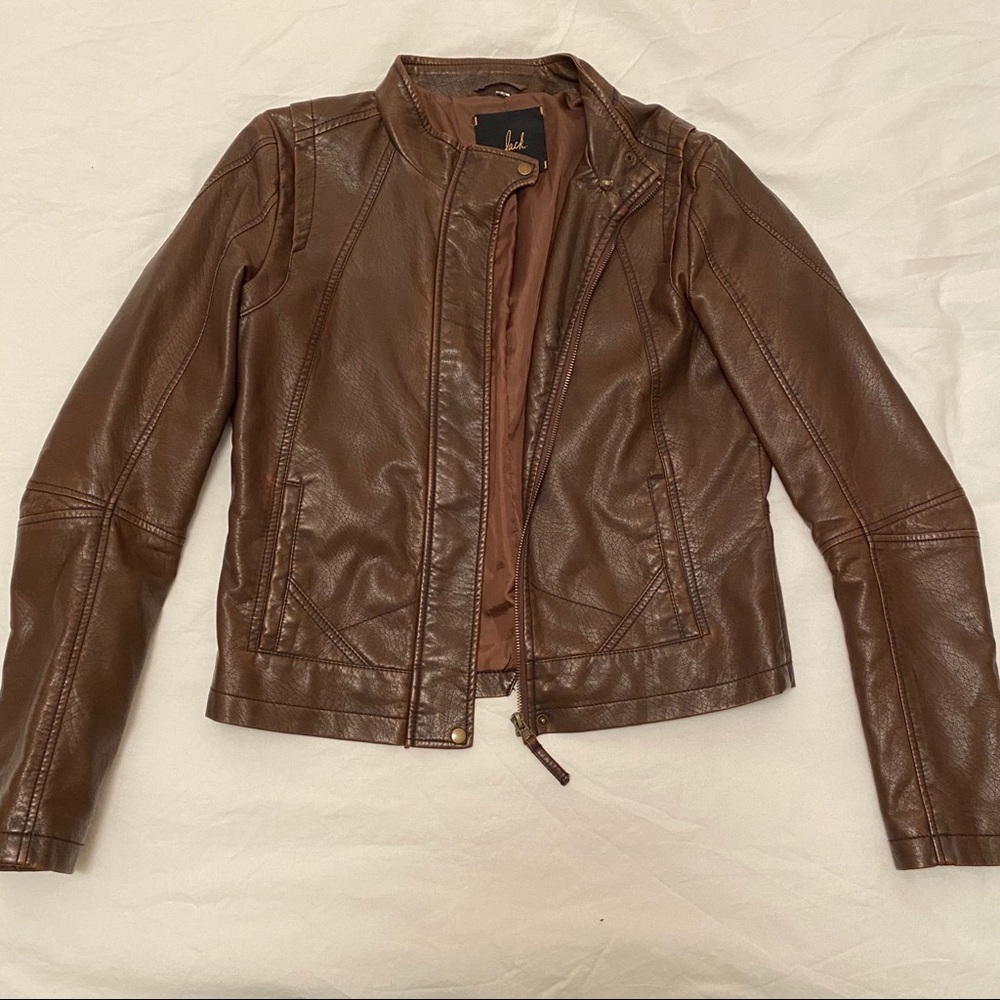 COPY - Jack Brown Faux Leather Jacket